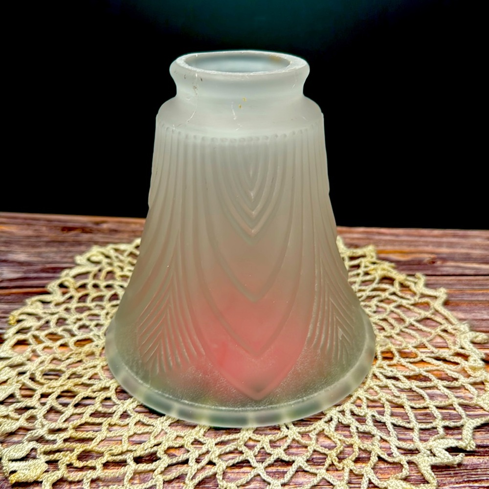 Gorgeous Art Deco Frosted Glass Shade